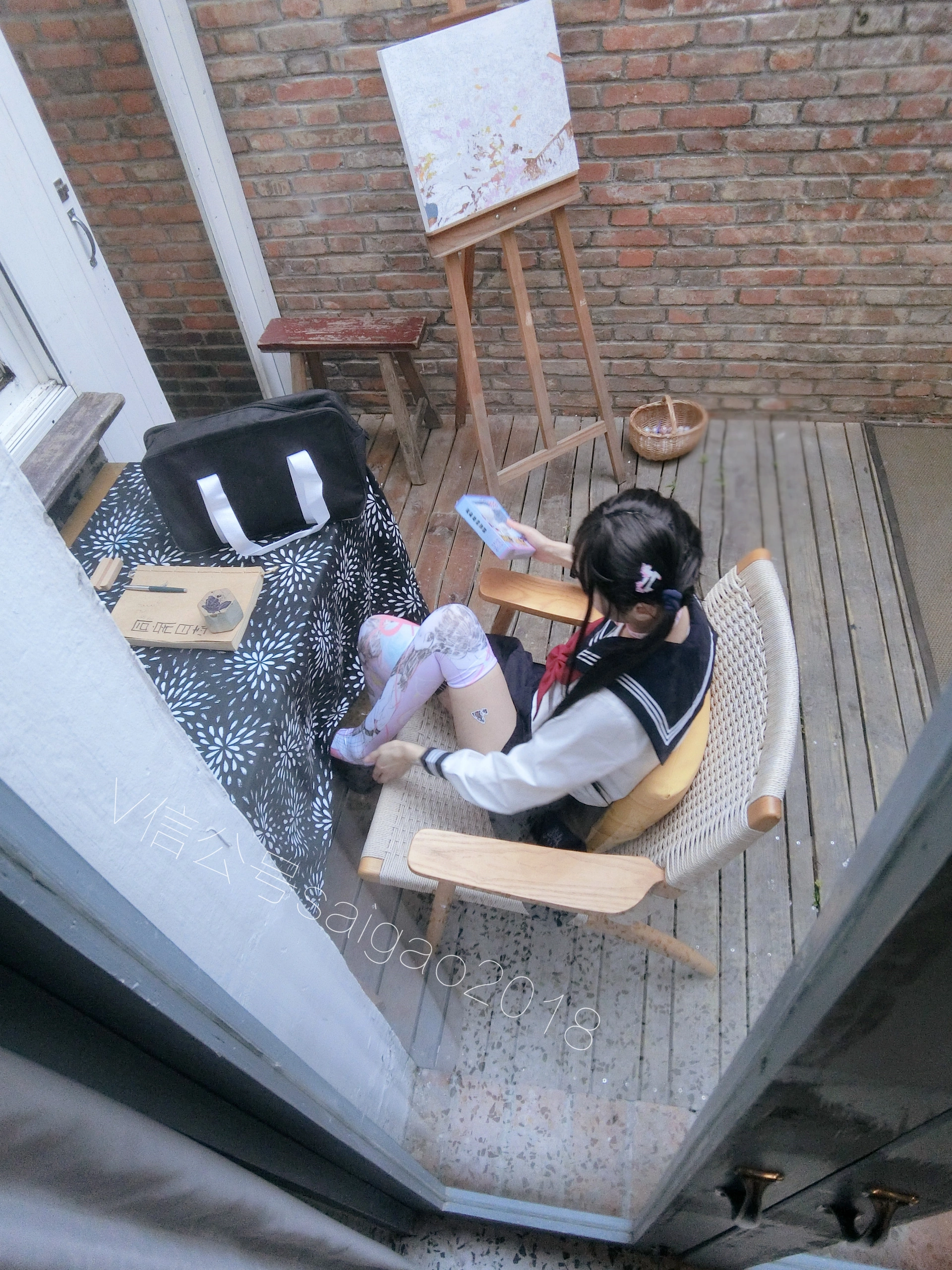 双马尾少女赛高酱 - NO.03 2019七夕特典： 黑长直色气loli水手服写真 3