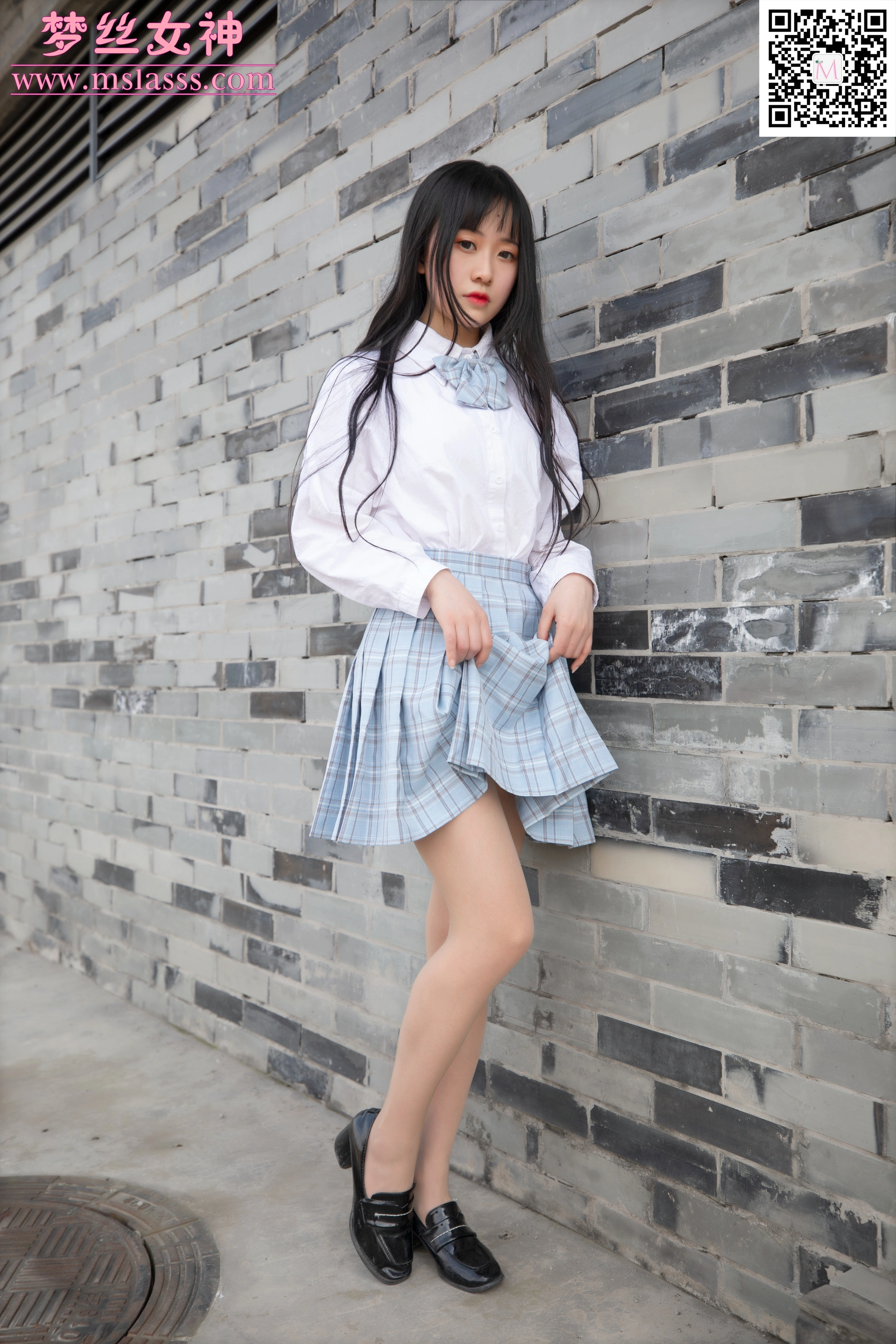 MSLASS梦丝女神 - 2020.03.22 NO.102 仟仟 JK小女神 2