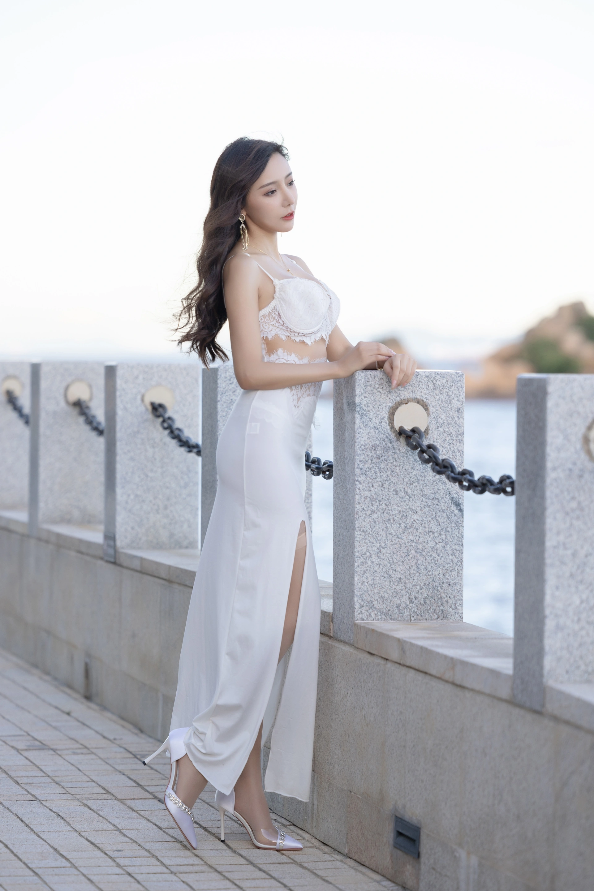 王馨瑶Yanni – NO.037 内购无水印 NO.4004 白色裙子灰色旗袍 2
