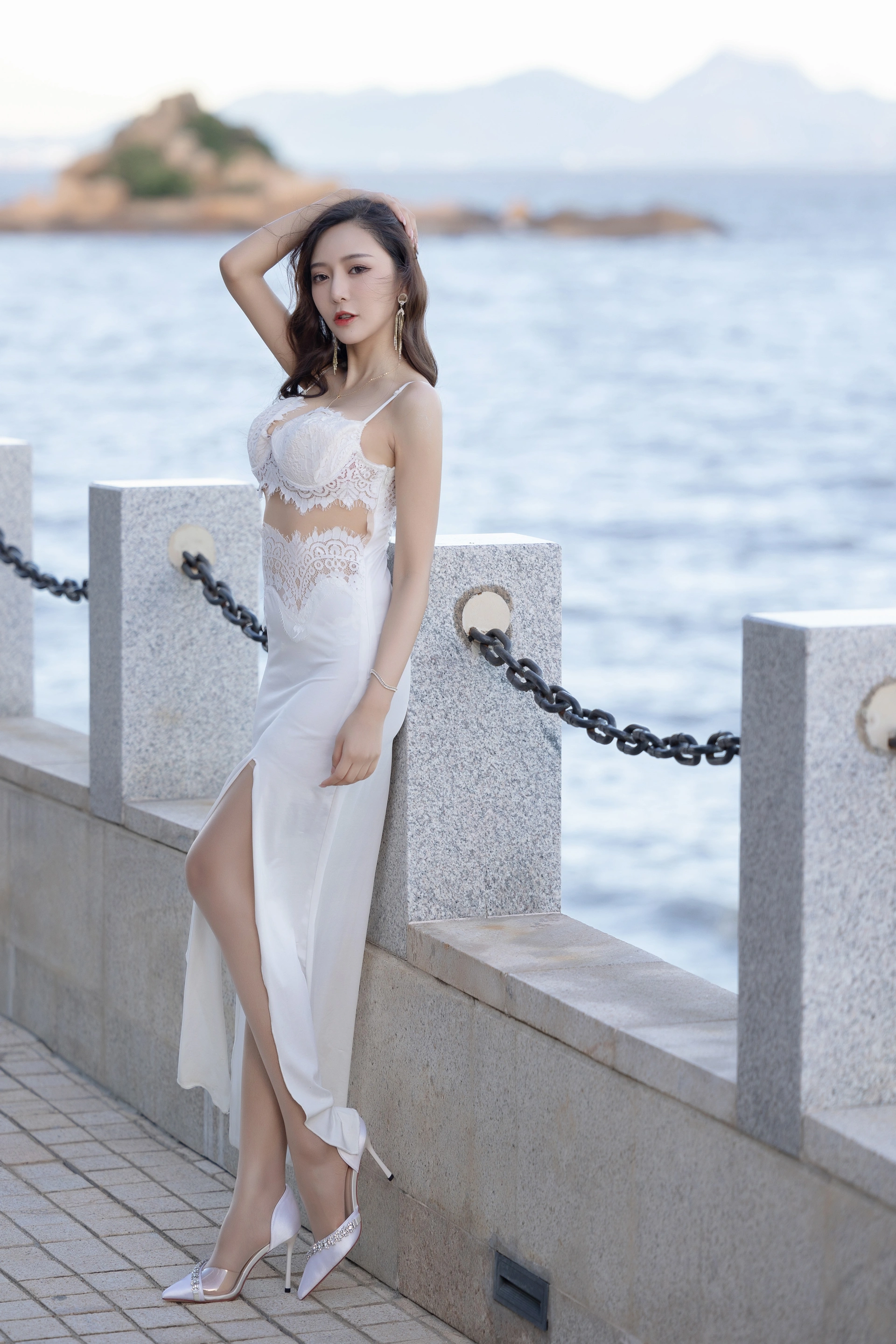 王馨瑶Yanni – NO.037 内购无水印 NO.4004 白色裙子灰色旗袍 3